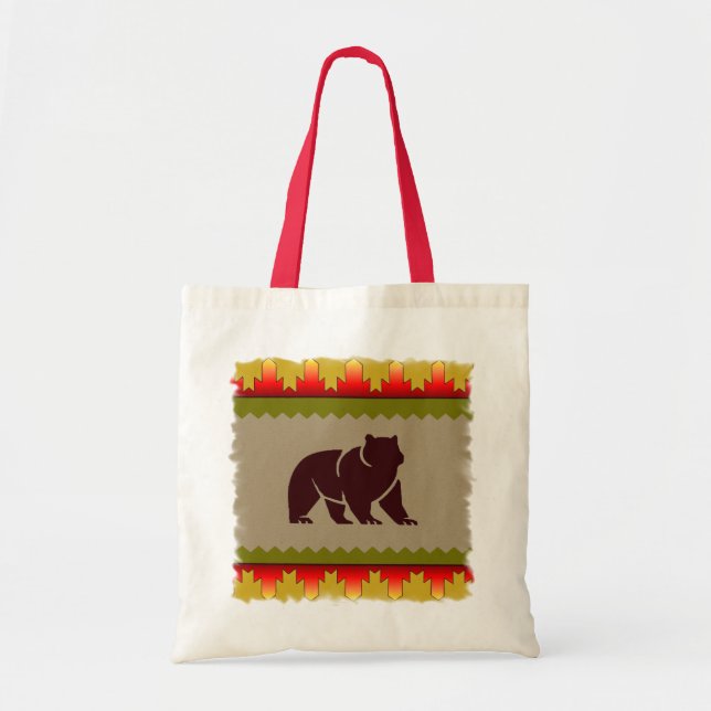 Woodland Bear Tote Bag (Front)