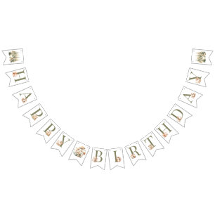 Woodland Birthday Party Bunting Flags