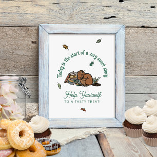 Woodland Book Themed Dessert Table Sign