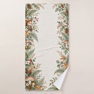 Woodland Botanical Bath Towel