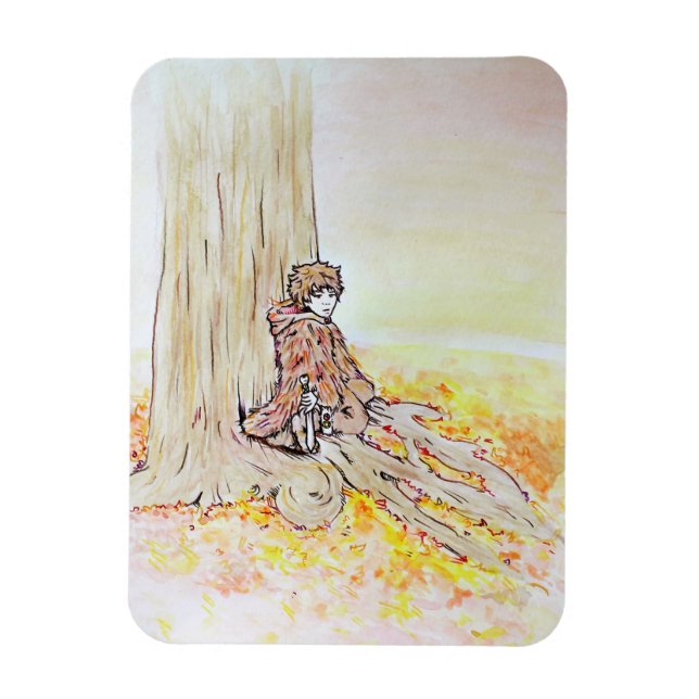 Woodland Boy Magnet (Vertical)