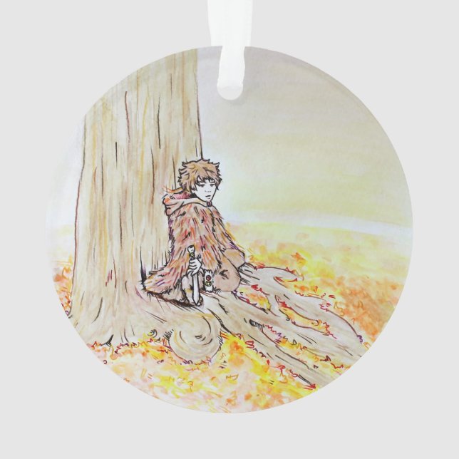 Woodland Boy Ornament (Back)