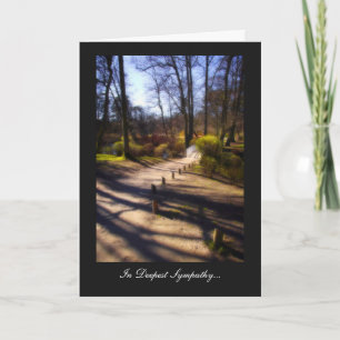 Woodland Bridge Trail - In Deepest Sympathy Card