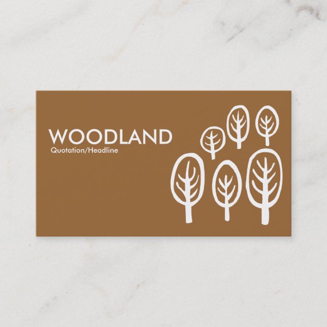 Woodland - Brown (996633) Business Card (Front)
