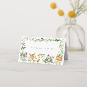 Woodland Buffet Food Labels Place Card