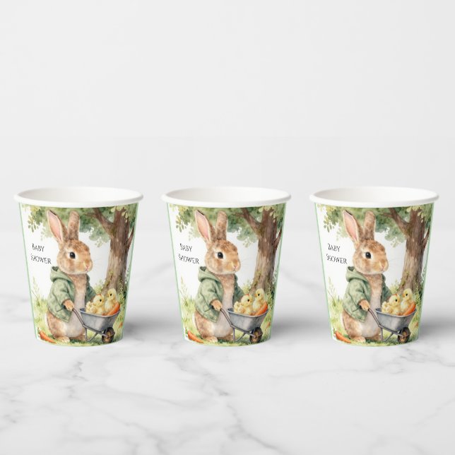 Woodland Bunny Baby Shower Paper Cups (Multi)