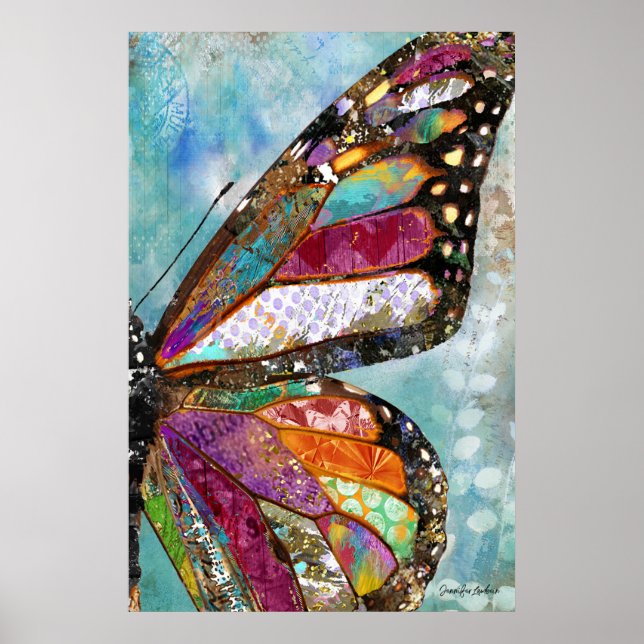 Woodland Butterfly Wing Poster (Front)