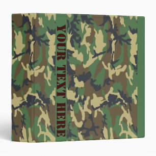 Woodland Camo Binder