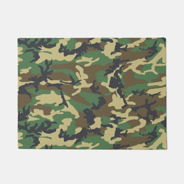 Woodland Camo Doormat (Front)