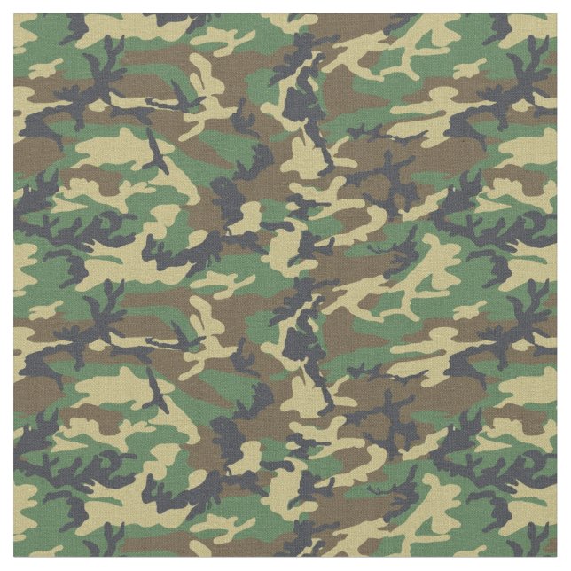 Woodland Camo Fabric (Close Up)