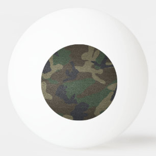 Woodland Camo Fabric Ping Pong Ball