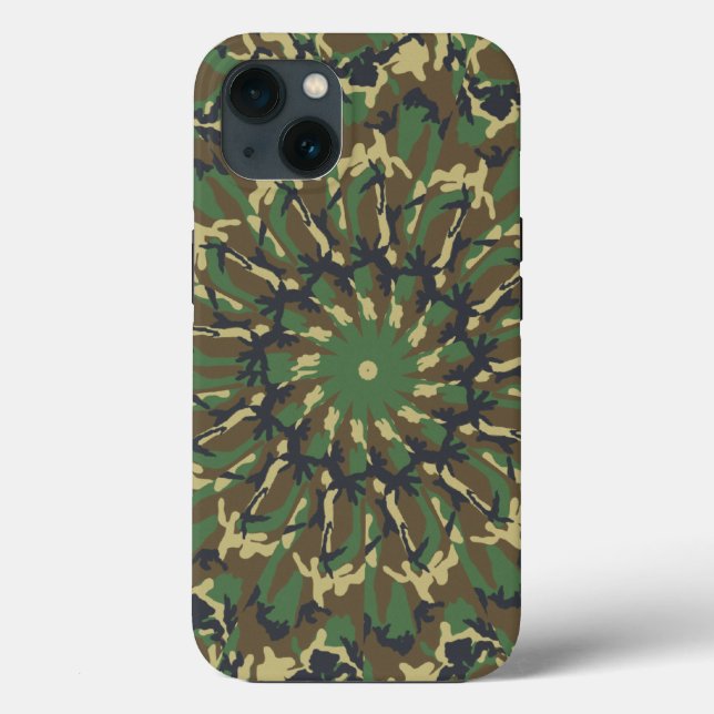 Woodland Camo kaleidoscope Case-Mate iPhone Case (Back)