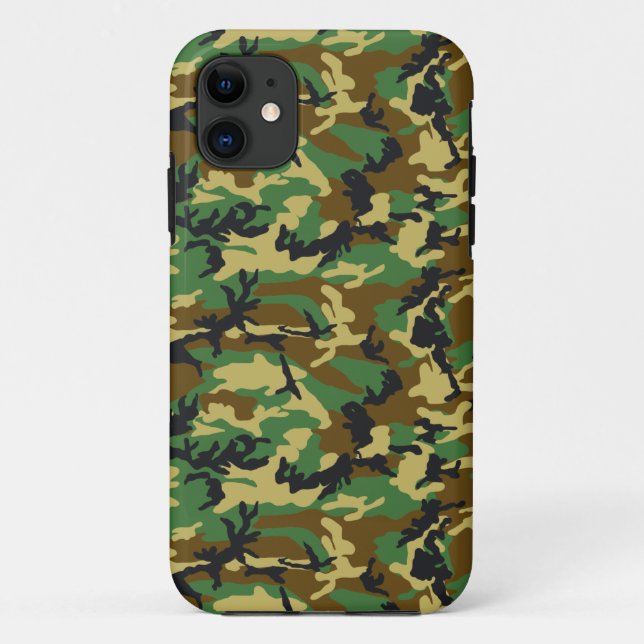 Woodland Camo Pattern Case-Mate iPhone Case (Back)