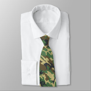 Woodland Camo Tie