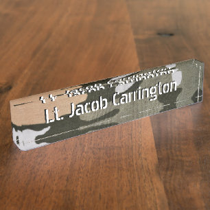 Woodland Camouflage 01 Nameplate