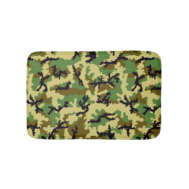 Woodland camouflage bath mat (Front)