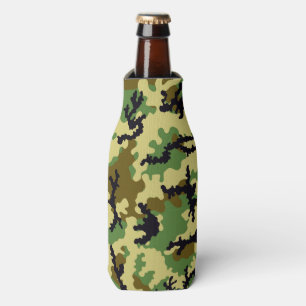 Woodland camouflage bottle cooler