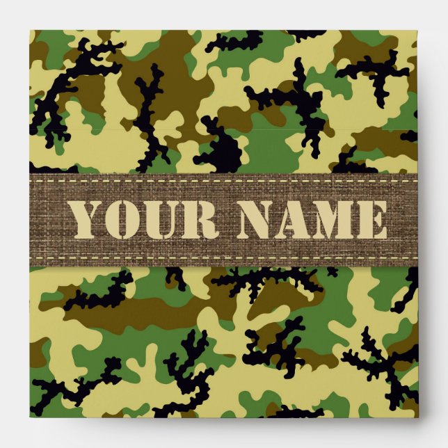 Woodland camouflage envelope (Front)