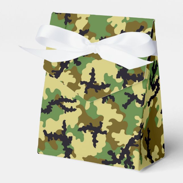 Woodland camouflage favor box (Front Side)
