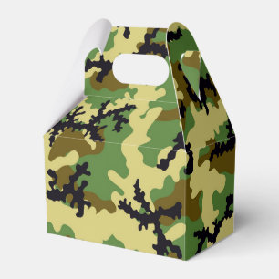 Woodland camouflage favor box
