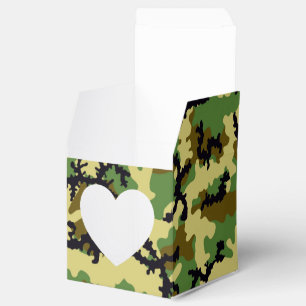 Woodland camouflage favor box