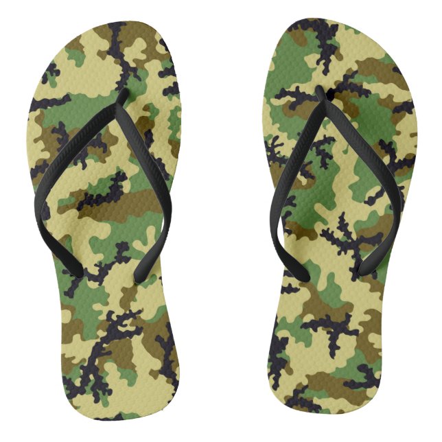 Woodland camouflage flip flops (Footbed)