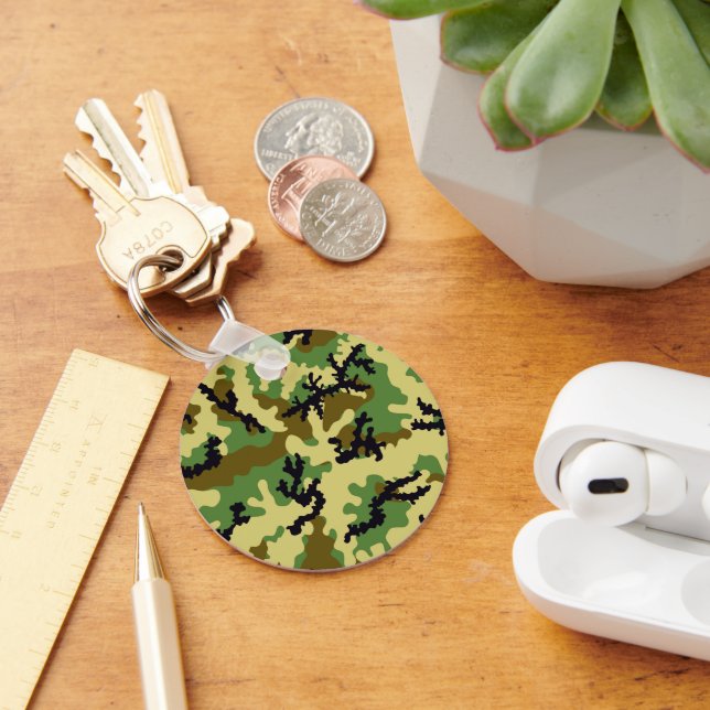 Woodland camouflage keychain (Desk)