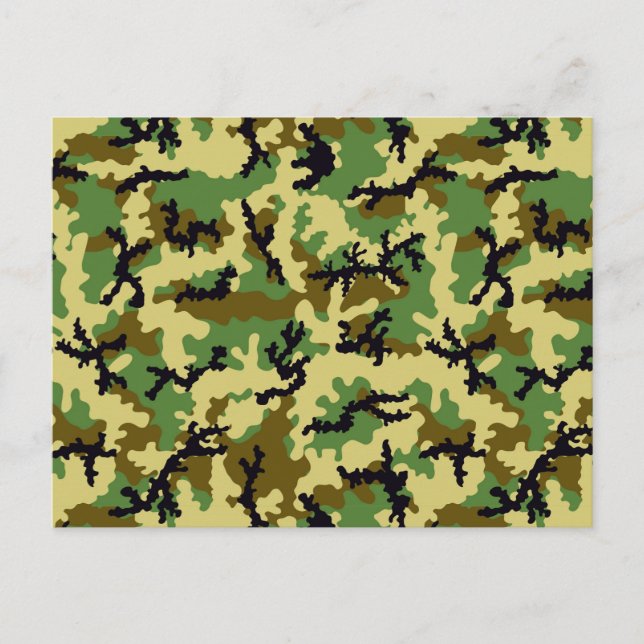 Woodland camouflage postcard (Front)