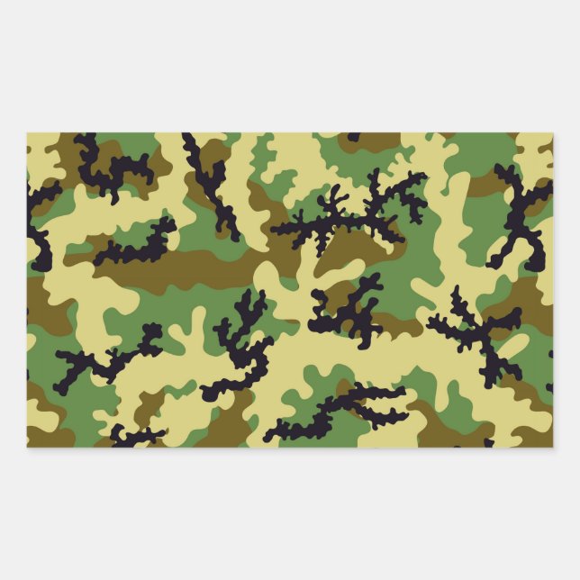 Woodland camouflage sticker (Front)