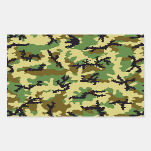 Woodland camouflage sticker