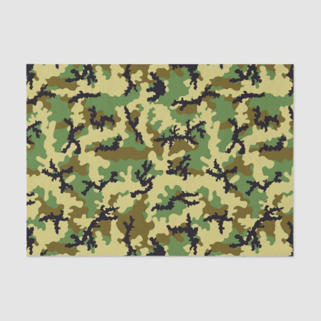 Woodland camouflage tissue paper (Front)