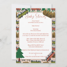 Woodland Camper Baby Girl Shower