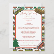 Woodland Camper Neutral Baby Shower