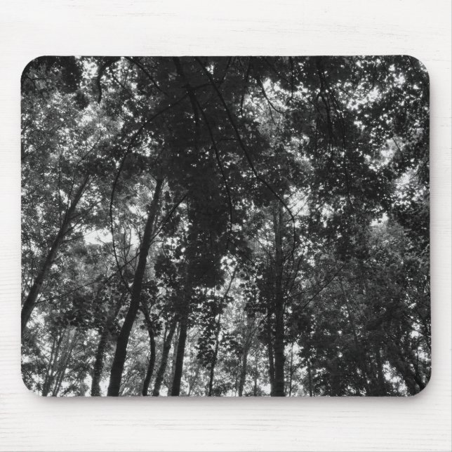 Woodland Canopy 01 BW Mouse Pad (Front)