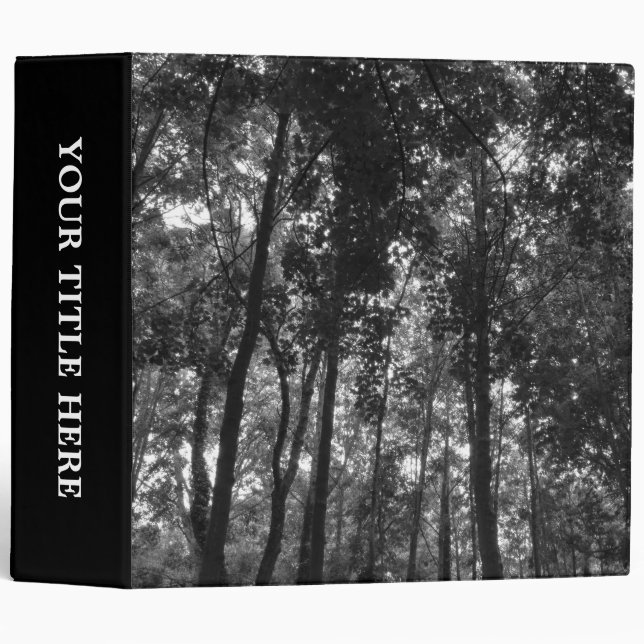 Woodland Canopy 02 BW Binder (Front/Spine)