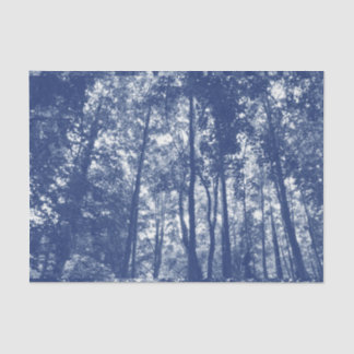 Woodland Canopy - Cyanotype Effect Tissue Paper