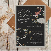 Woodland Cardinal Bird Nest Baby Shower