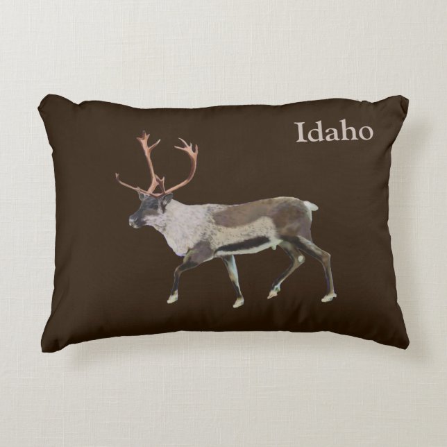 Woodland Caribou Decorative Pillow (Front)