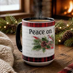 Woodland Christmas Red Cardinal Mug