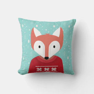 Woodland Christmas Throw Pillow