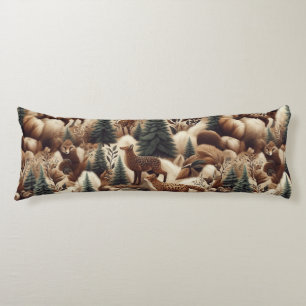 Woodland Comfort Faux Fur  Body Pillow