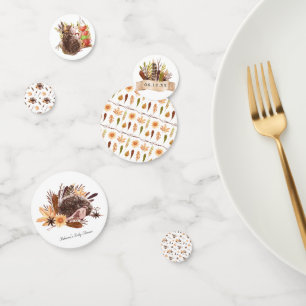 Woodland Confetti   Boho Hedgehogs Party