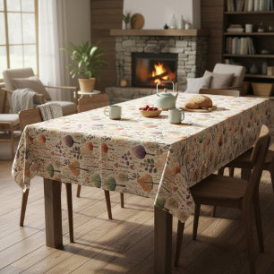 Woodland Cozy Cabin Family Dining Tablecloth