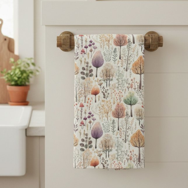 Woodland Cozy Cabin  Kitchen Towel (Creator Uploaded)
