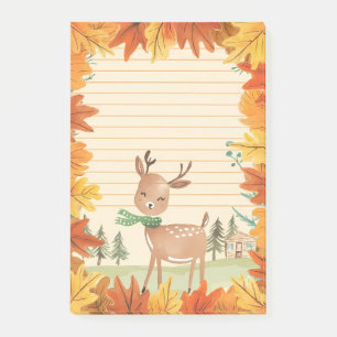 Woodland Cozy Post-it Notes