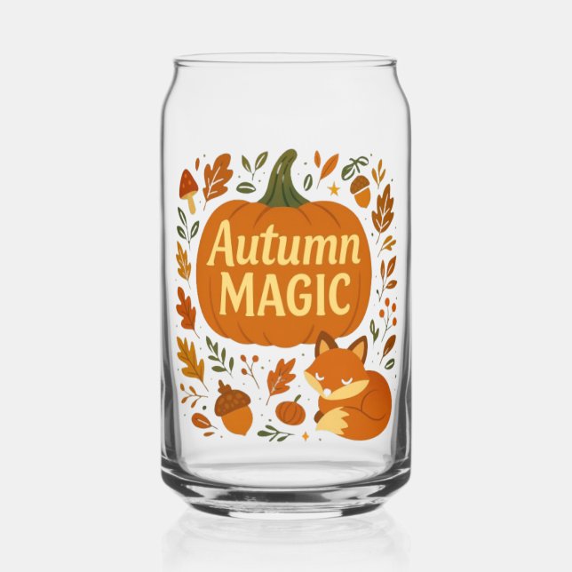 Woodland Cozy Vibes Mug Can Glass (Front)