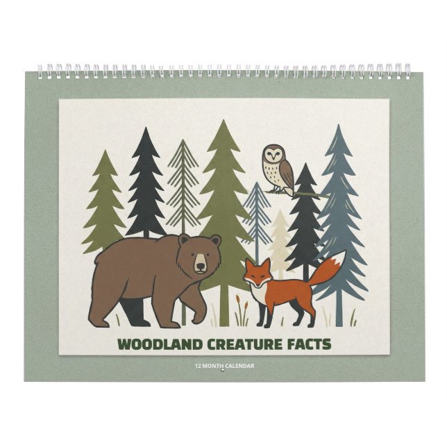Woodland Creature Facts Calendar (Cover)