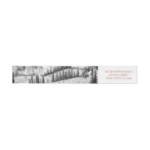 Woodland Creatures Forest Wrap Around Label