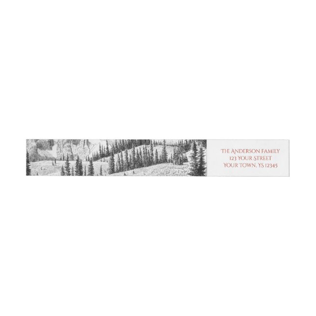 Woodland Creatures Forest Wrap Around Label (Individual)