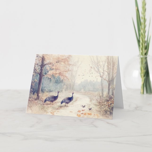 Woodland Creatures Note Card (Front)
